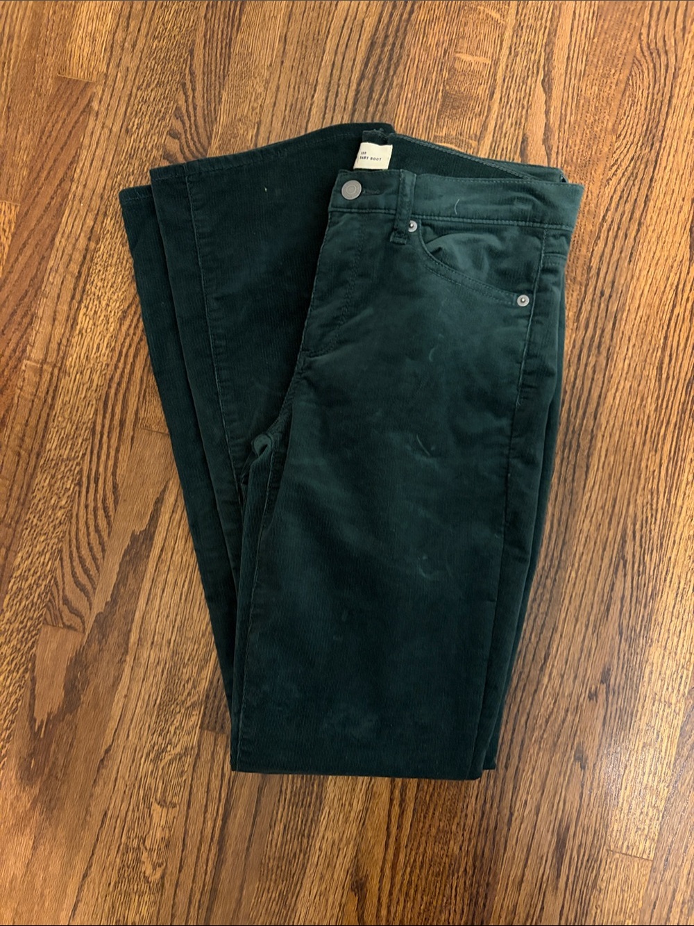 GAP Dark Green Corduroy Boot Cut Pants